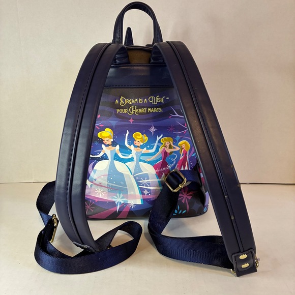 disney mini backpack cinderella's castle WDW - Walt World 50 Loungefly Disney Cinderella Castle Series Mini Backpack Loungeflys Disney Cinderella Castle Mini Backpack brings the magic of Cinderellas ball gown transformation and royal ball excitement to life for your wardrobe Loungefly Disney Cinderella Once Upon